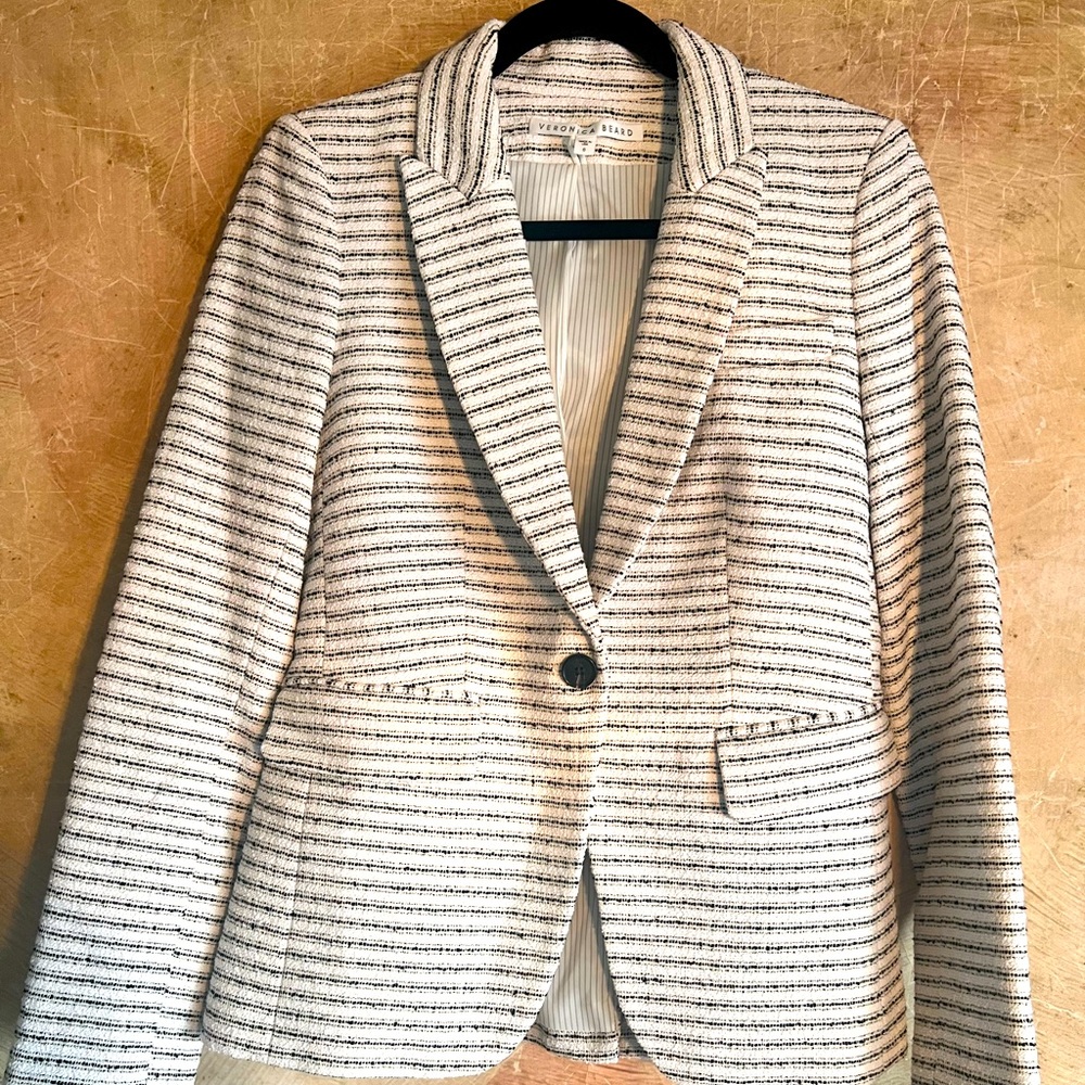 Veronica Beard Black and White Blazer Size 6
